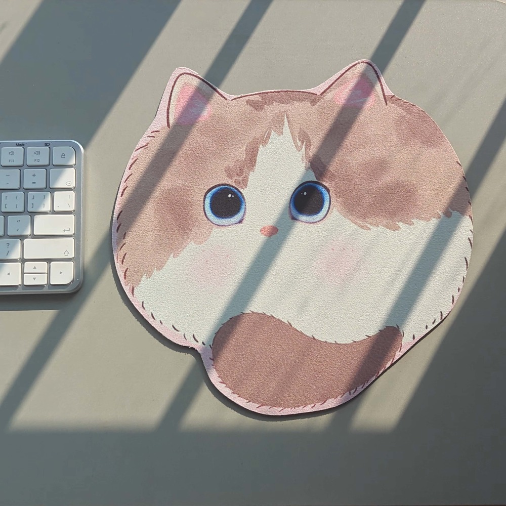 Desk Setup Tech - Alas Mouse Kucing Kawaii, Alas Meja