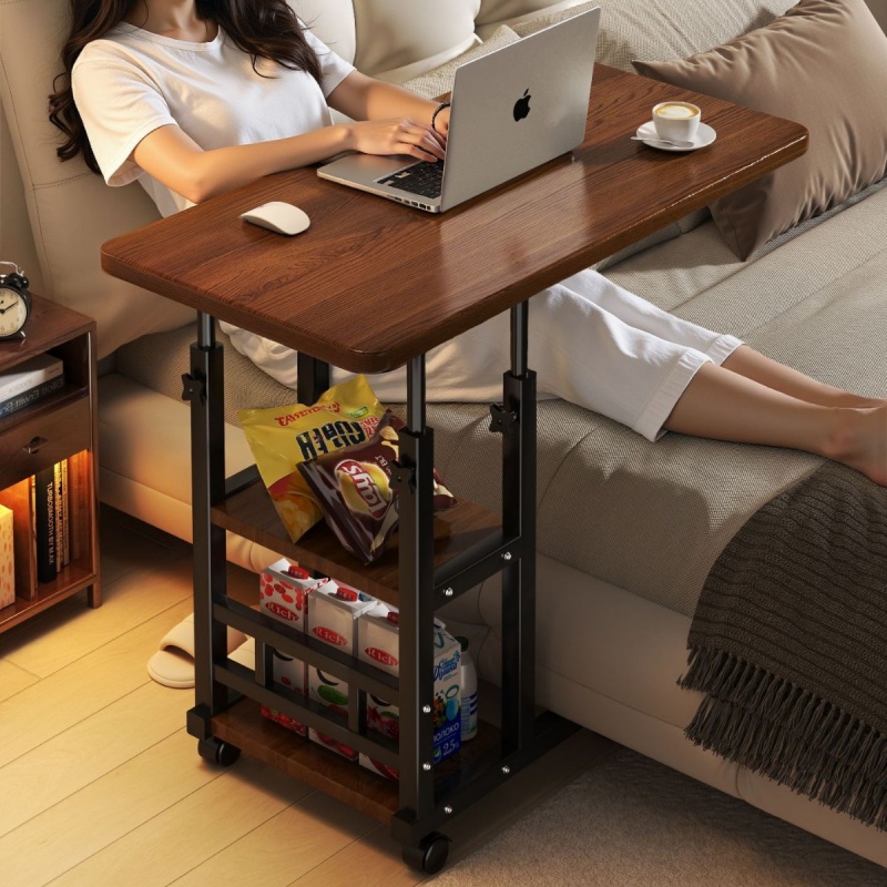 Desk Setup Ideas - Meja Samping Tempat Tidur Dapat Dipindah,