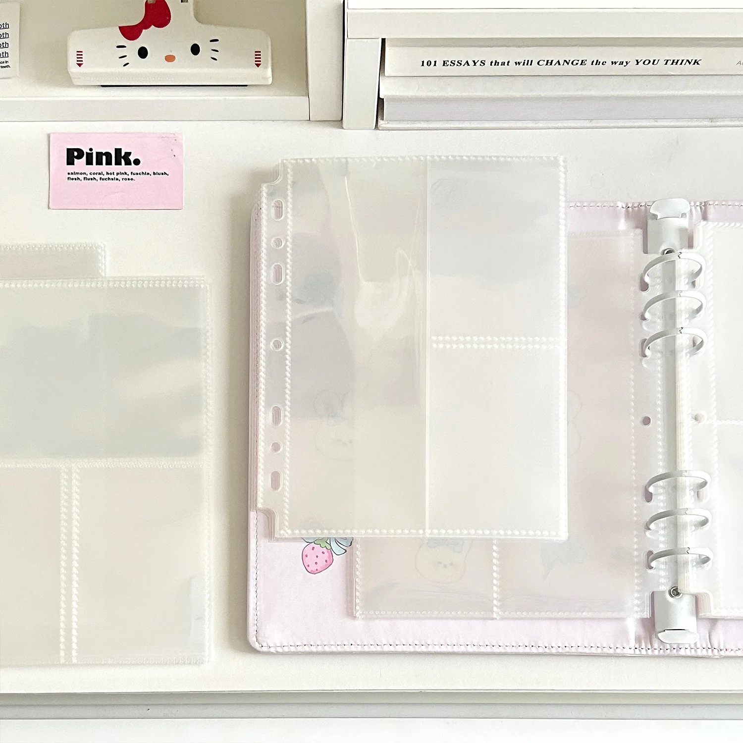 Ring Binder Box - A5 7 lubang transparan pemegang File