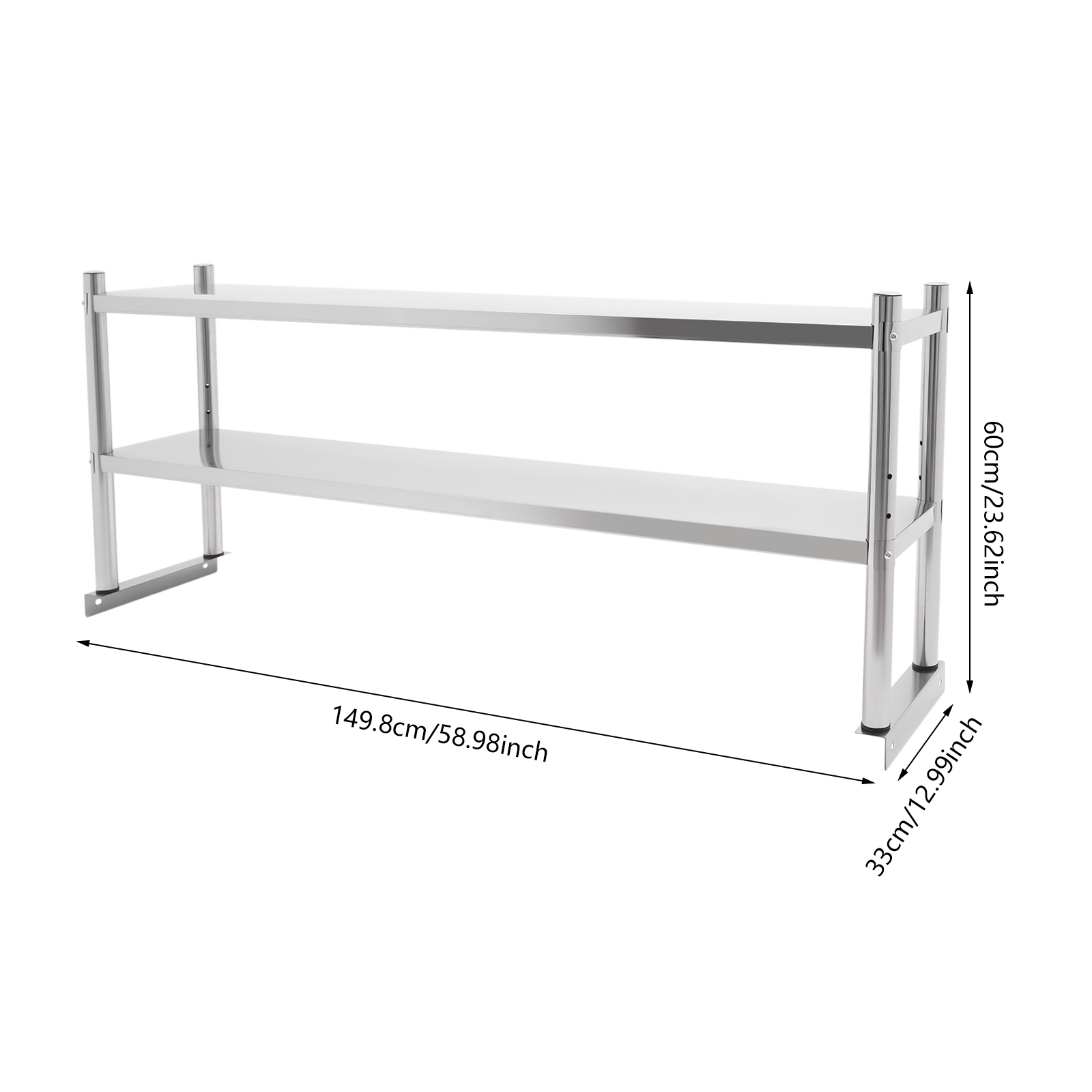 Monitor Riser Wood - Rak Baja Tahan Karat, Rak Penyimpanan