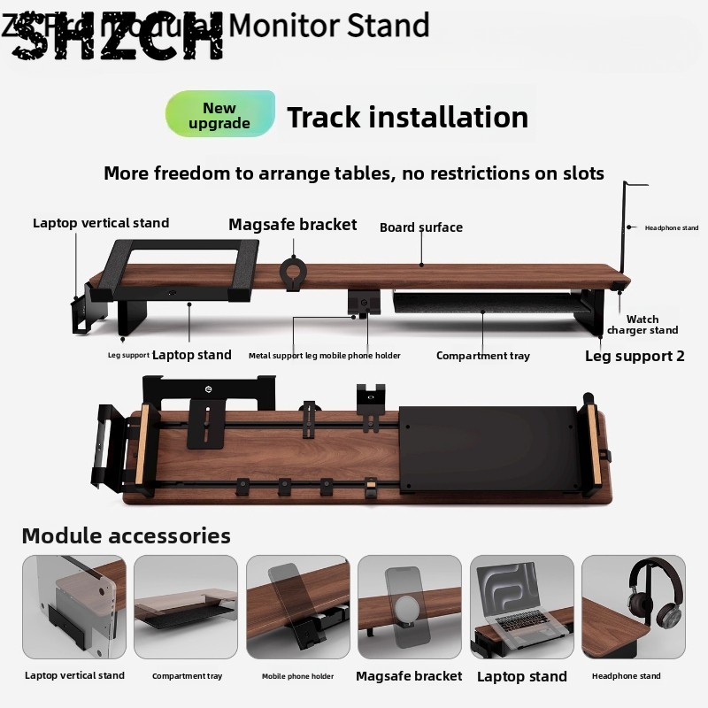 Monitor Riser Wood - Z3 Pro Modular Monitor Riser Stand