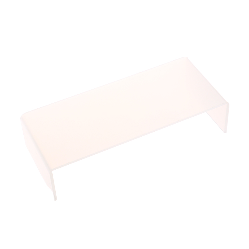 Monitor Riser Wood - Rak Display akrilik bening berbentuk U,