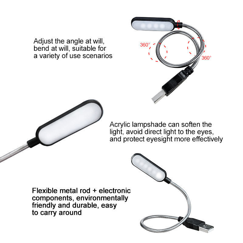 Mini 4 Lampu Buku LED Lampu Ma - Desk Setup Ideas ulasan dan harga