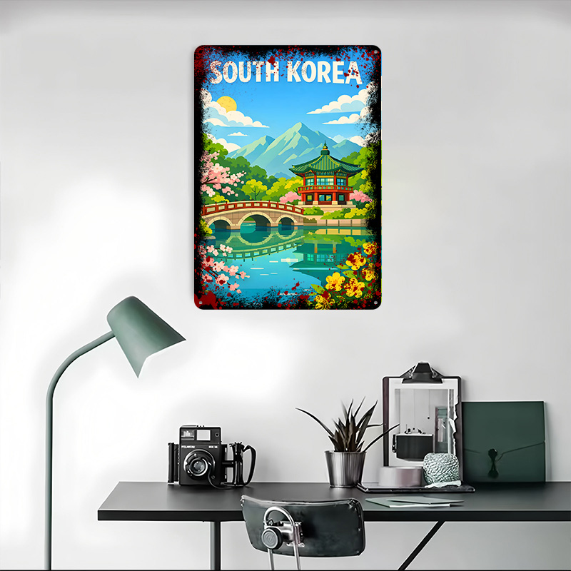 Poster Perjalanan Korea Selata - Desk Setup Poster ulasan dan harga