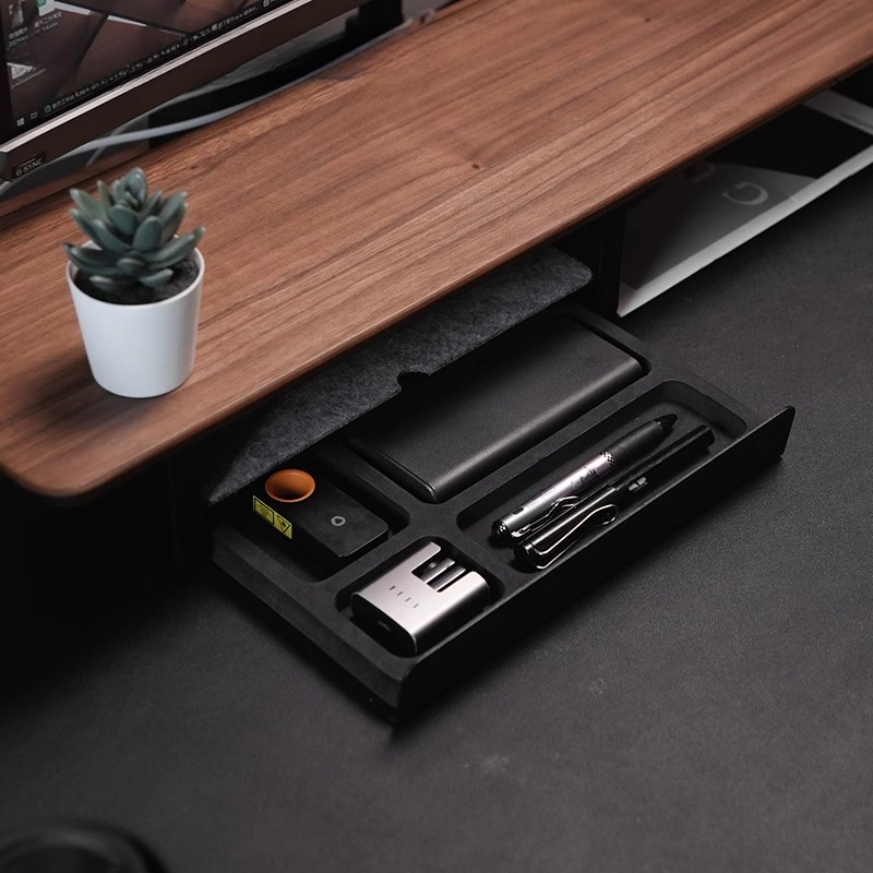 Rak Monitor dengan Laci Penyim - Desk Setup Home Office ulasan dan harga