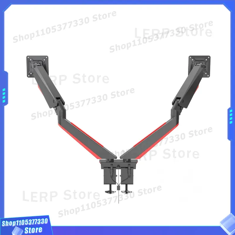 Penyangga Monitor Ganda Alumin - Desk Setup With Monitor Arm ulasan dan harga