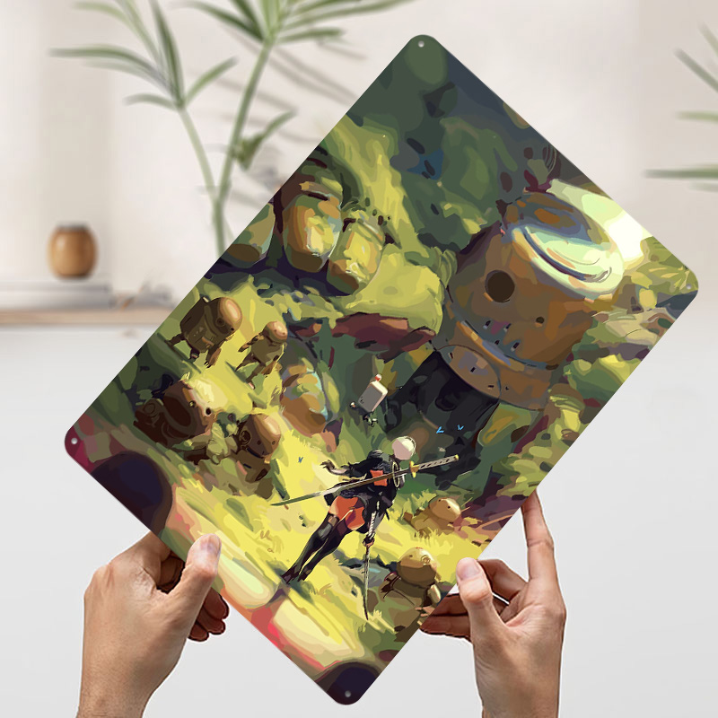 Nier Automata: 2B in Forest Me - Desk Setup Poster ulasan dan harga
