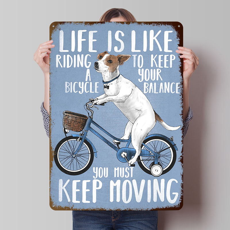 Poster Logam 'Life Is Like Rid - Desk Setup Poster ulasan dan harga