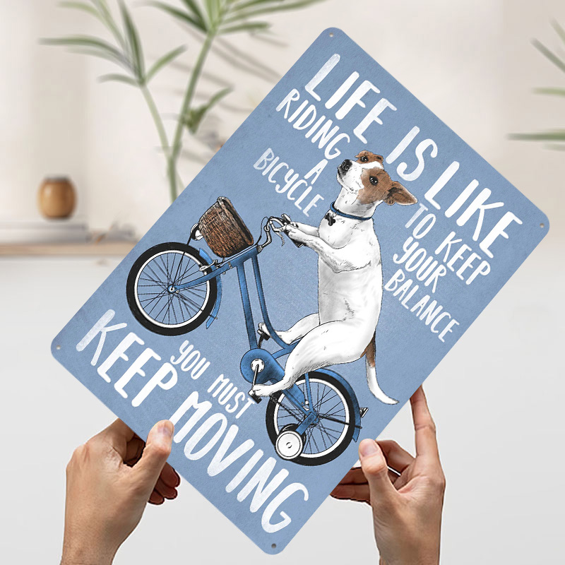 Poster Logam 'Life Is Like Rid - Desk Setup Poster ulasan dan harga