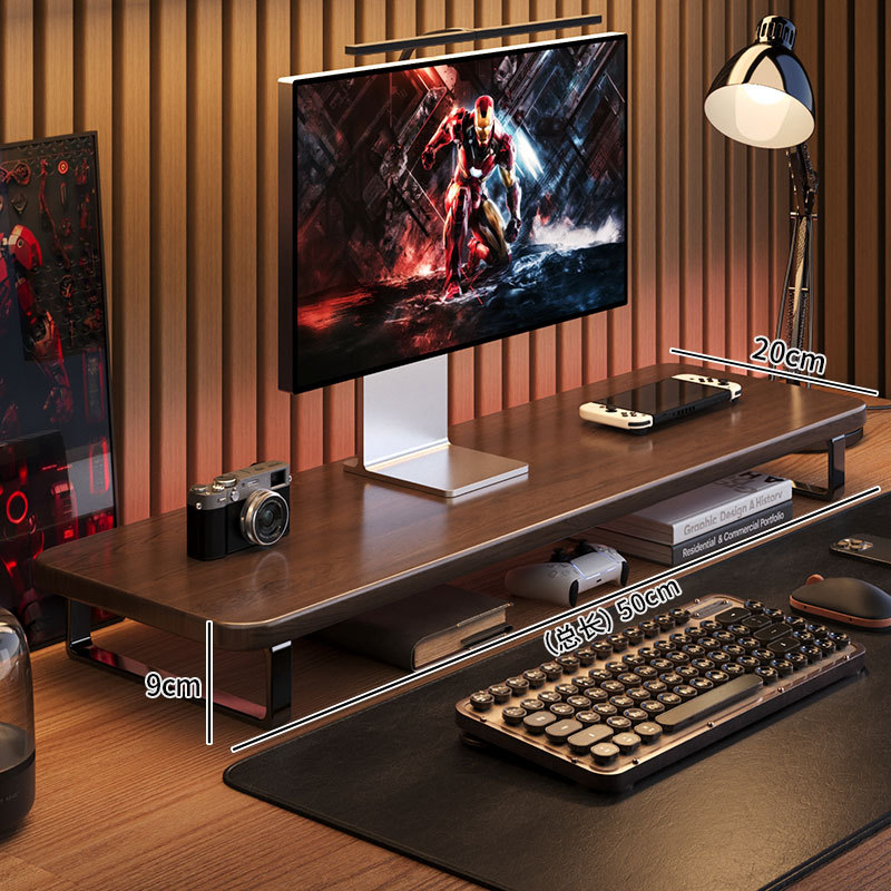Penyangga Monitor Gaming, Peny - Monitor Riser Wood ulasan dan harga