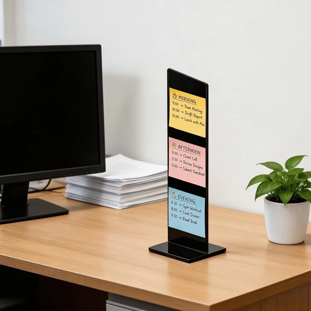 Papan Pesan Memo Akrilik Tahan - Desk Setup Home Office ulasan dan harga