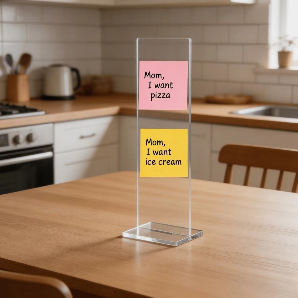 Papan Pesan Memo Akrilik Tahan - Desk Setup Home Office ulasan dan harga