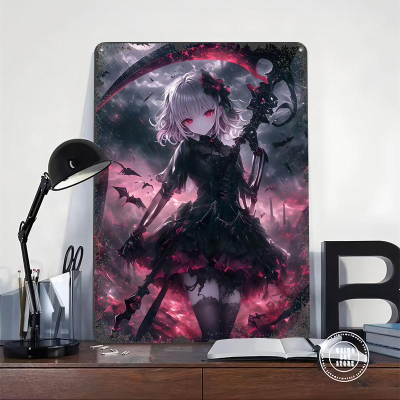 Poster Gadis Grim Reaper Setan - Desk Setup Poster ulasan dan harga