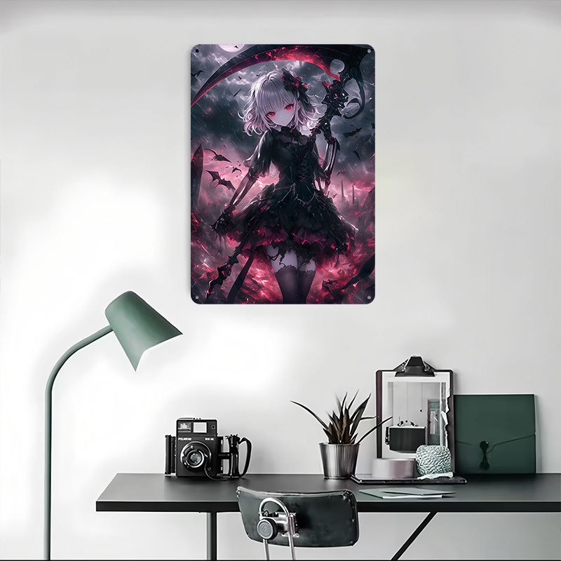 Poster Gadis Grim Reaper Setan - Desk Setup Poster ulasan dan harga