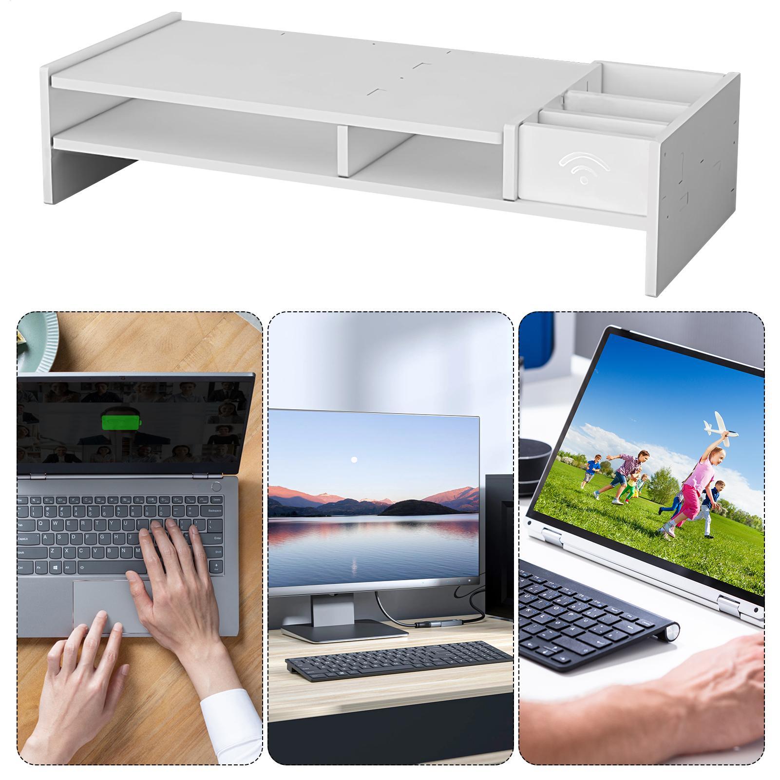 Monitor Riser 3 Tingkat untuk  - Monitor Riser Wood ulasan dan harga