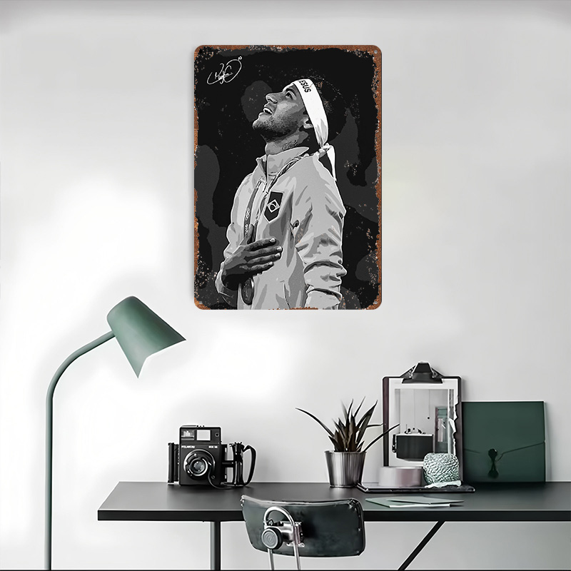 Neymar Jr. Poster Potret Kusto - Desk Setup Poster ulasan dan harga