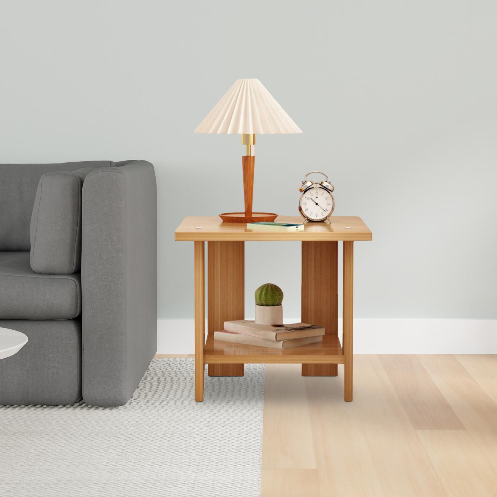 Meja Samping Kayu Dua Lapis Mu - Desk Setup Ideas ulasan dan harga