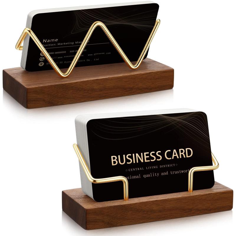 【A8】Tempat Kartu Nama Kayu, Or - Desk Setup Home Office ulasan dan harga