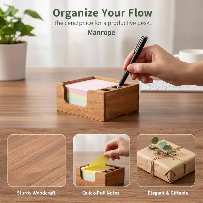 Organizer Meja Kayu Minimalis  - Desk Setup Home Office ulasan dan harga