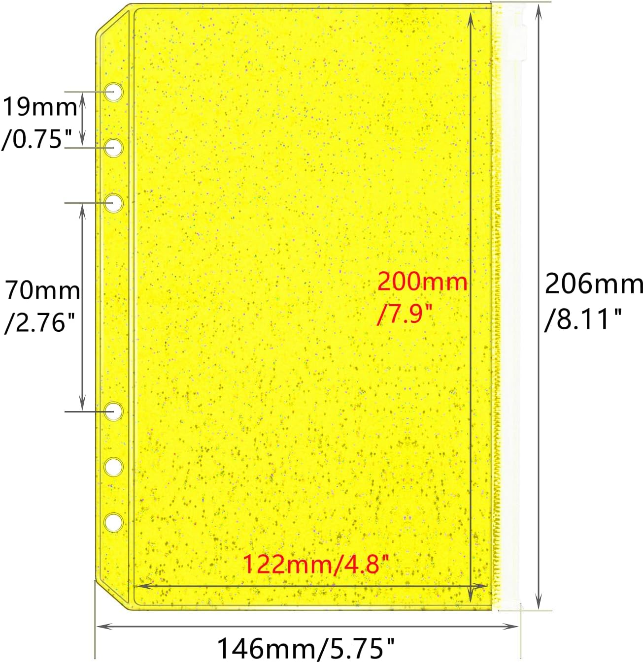 Kantong Resleting A5/A6 Baru 6 - Ring Binder Box ulasan dan harga