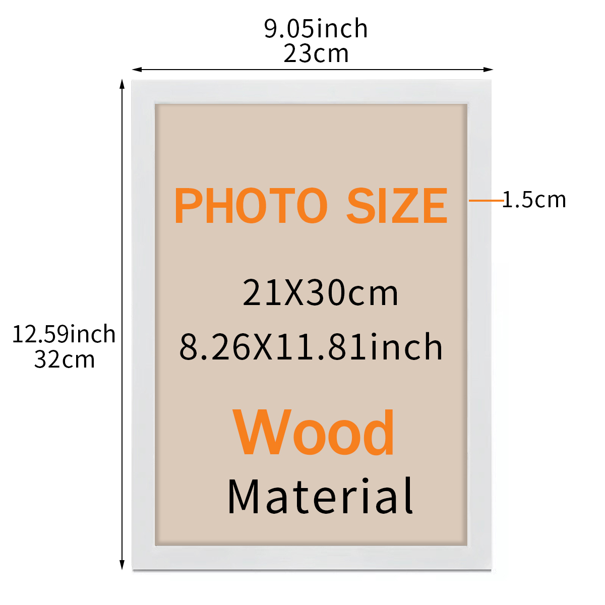 Bingkai Foto Kayu A4 Poster Ce - Desk Setup Poster ulasan dan harga
