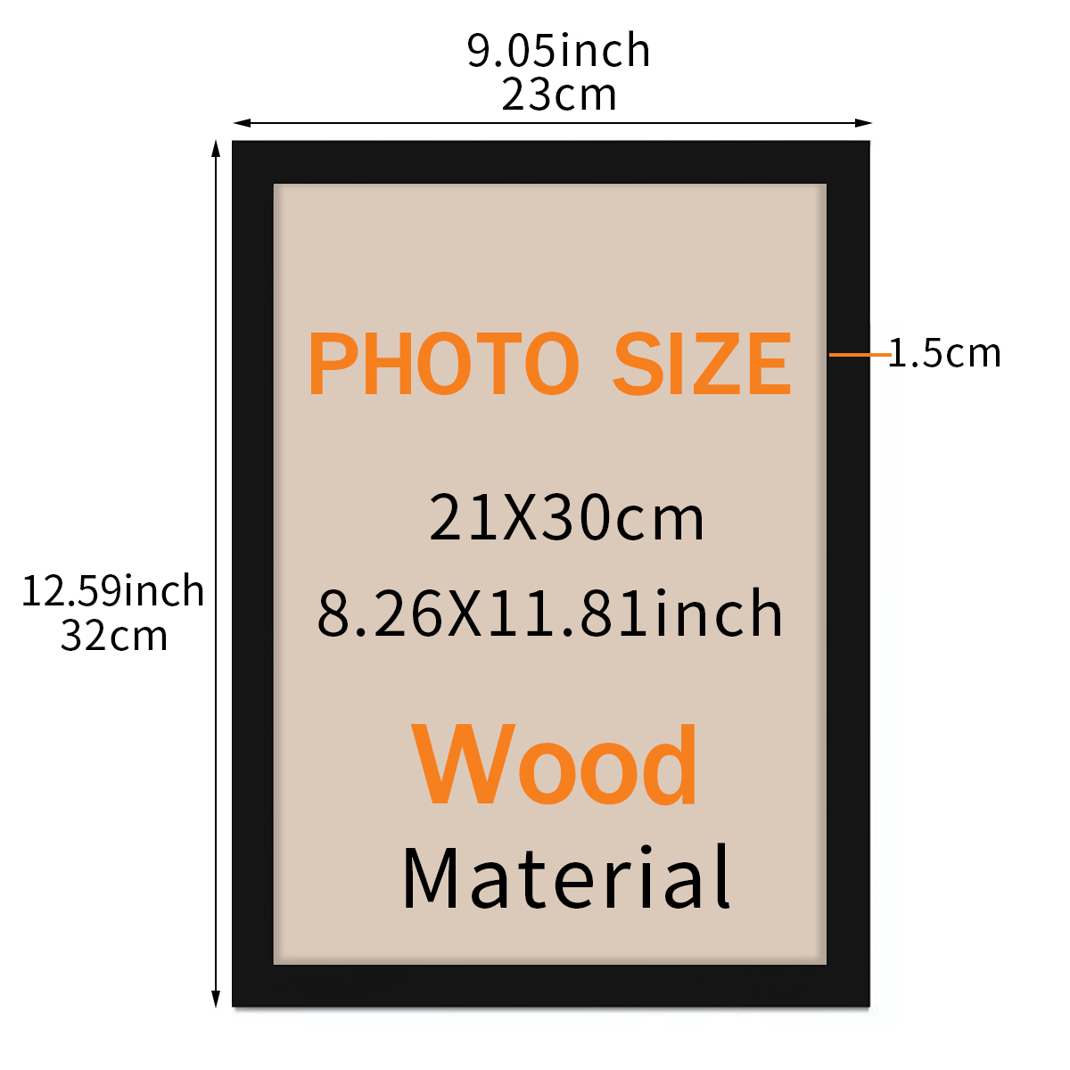 Bingkai Foto Kayu A4 Poster Ce - Desk Setup Poster ulasan dan harga