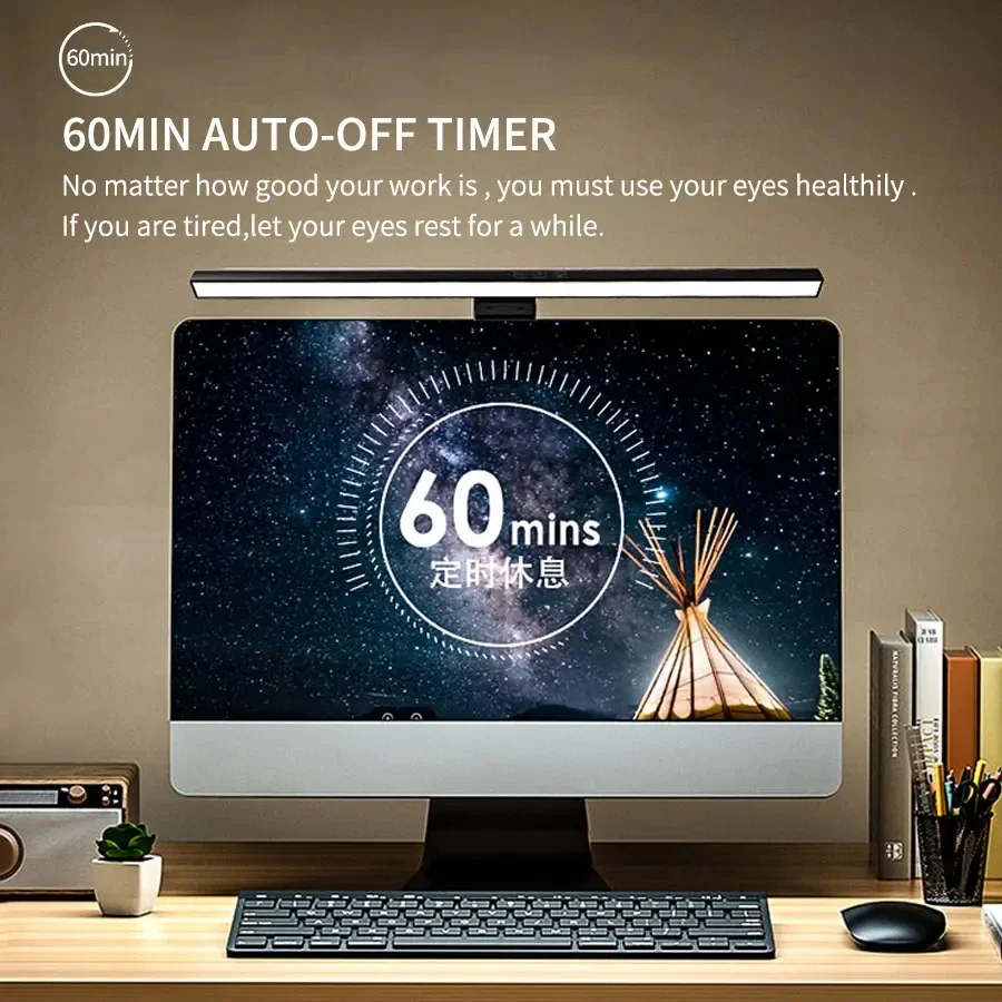 Lampu Meja Baca LED 33cm 50cm, - Desk Setup Tech ulasan dan harga