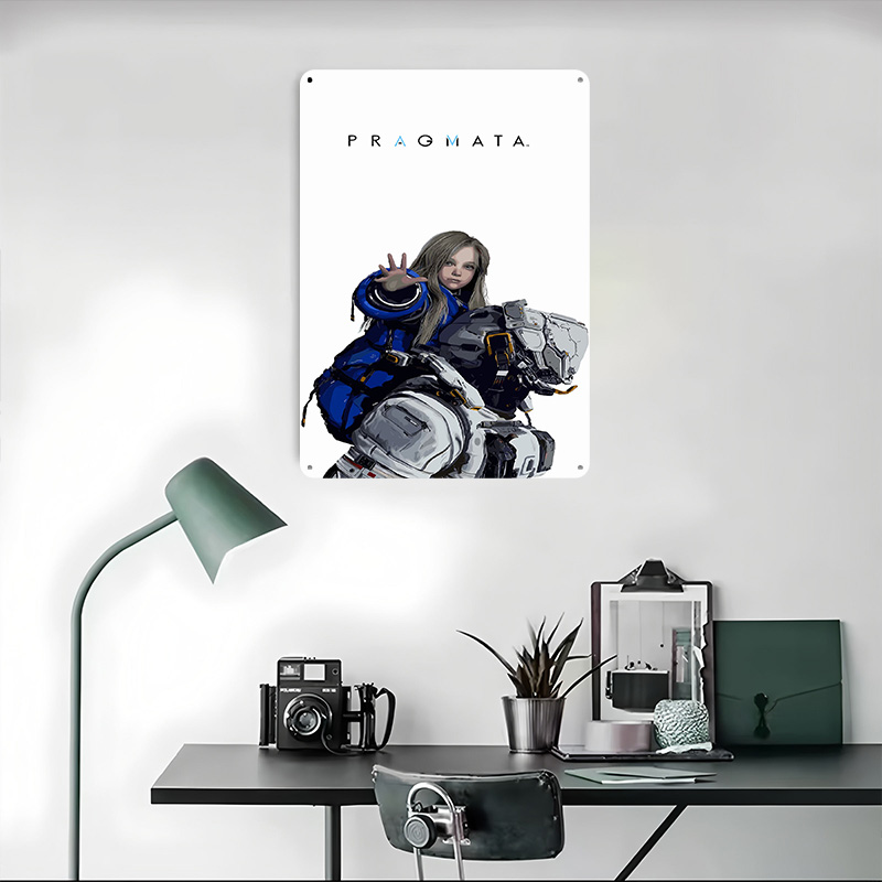 Poster Logam Karakter Game Pra - Desk Setup Poster ulasan dan harga