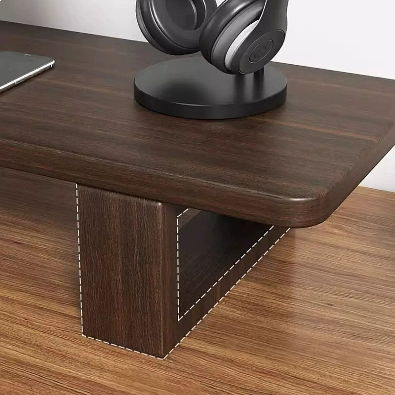 Penyangga Monitor Walnut, Dapa - Monitor Riser Wood ulasan dan harga