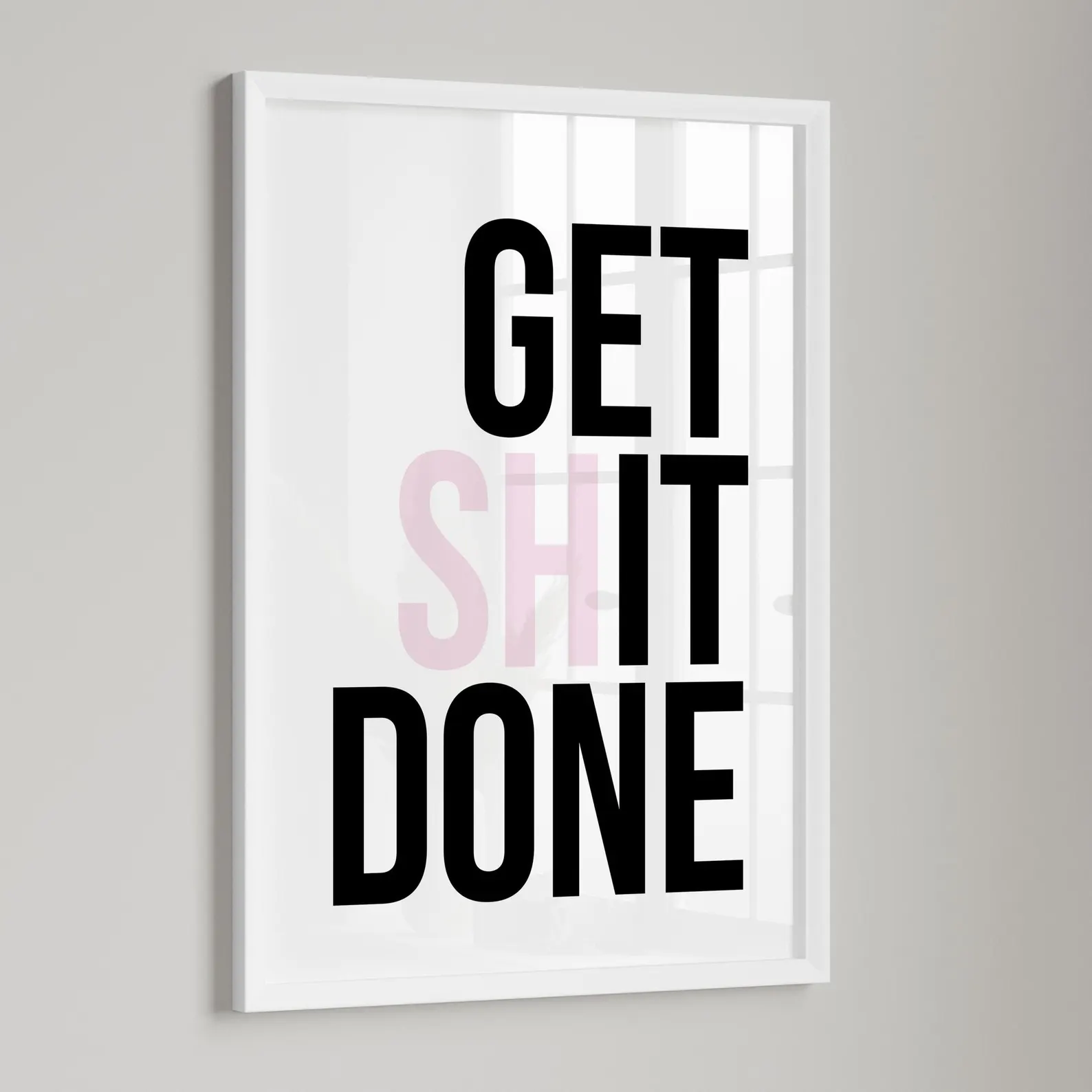 Get Shit Done, Seni Kantor, Po - Desk Setup Poster ulasan dan harga