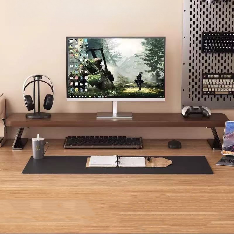 Rak Penyimpanan Komputer Deskt - Monitor Riser Wood ulasan dan harga