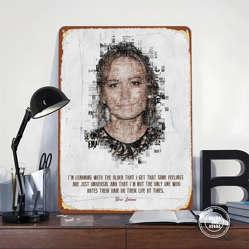Poster Seni Kutipan Brie Larso - Desk Setup Poster ulasan dan harga