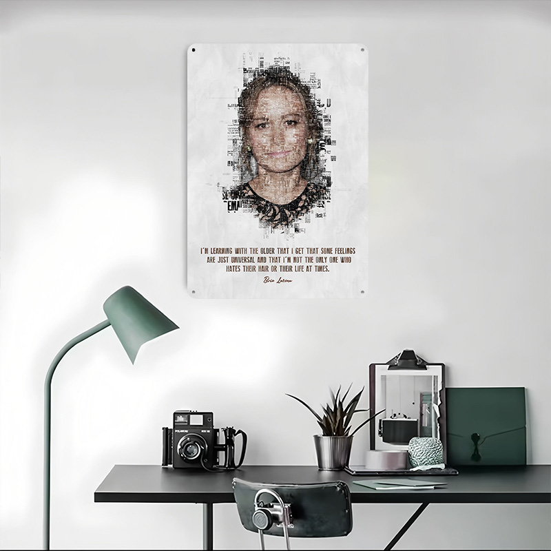 Poster Seni Kutipan Brie Larso - Desk Setup Poster ulasan dan harga